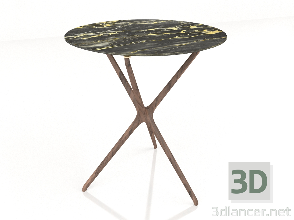 Modelo 3d Mesa de centro alta Croix De Dois (pernas de madeira) - preview