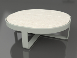 Round coffee table Ø90 (DEKTON Danae, Cement gray)