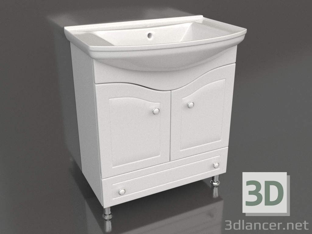 3D modeli Yer dolabı 75 cm (FR0107) - önizleme