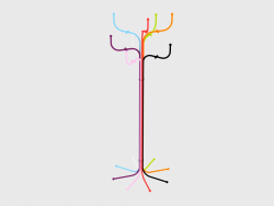 Mantel-Baum-Aufhänger (mehrfarbig)