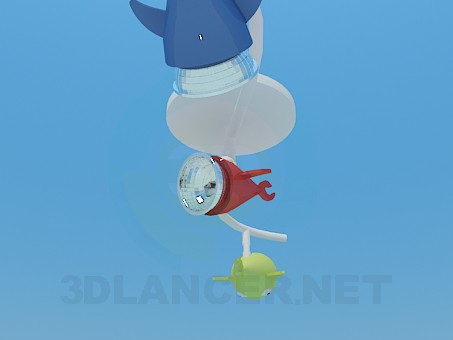 modelo 3D Pescados de la linterna en la sala de juegos - escuchar modelo 3D Pescados de la linterna en la sala de juegos - escuchar