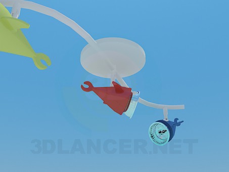 modelo 3D Pescados de la linterna en la sala de juegos - escuchar modelo 3D Pescados de la linterna en la sala de juegos - escuchar