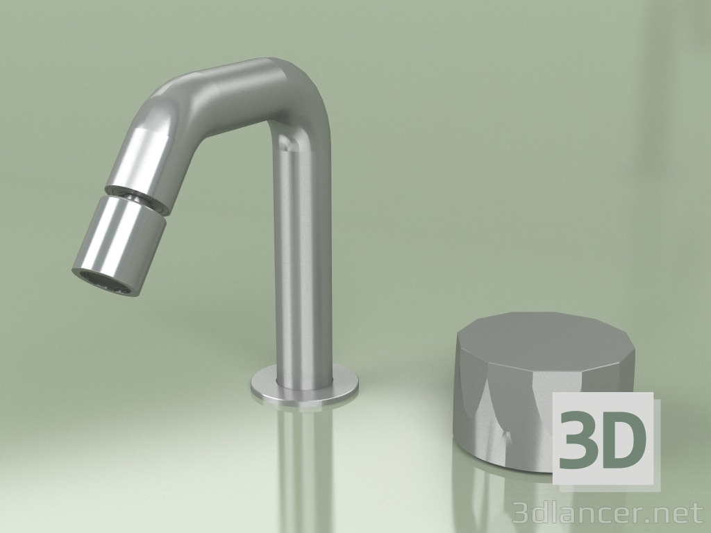 modello 3D Miscelatore bidet idro-progressivo 2 fori con bocca orientabile (15 37 T, AS) - anteprima