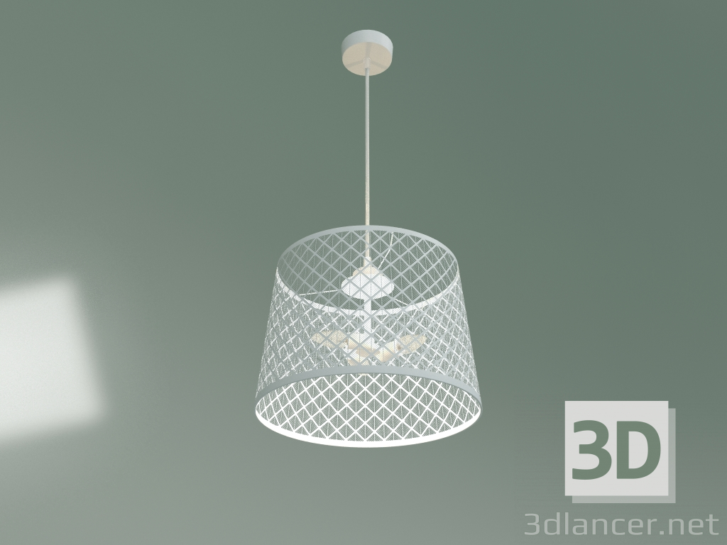 3d model Pendant lamp 70076-3 (white) - preview