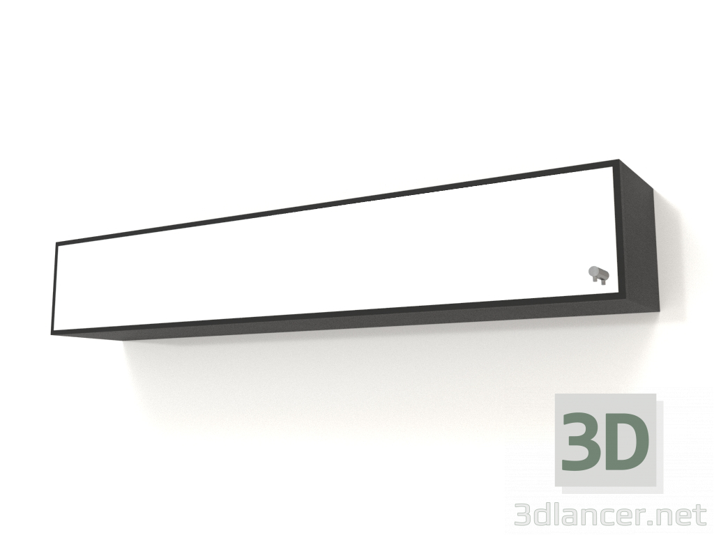 3d model Mirror with drawer ZL 09 (1200x200x200, wood black) - preview