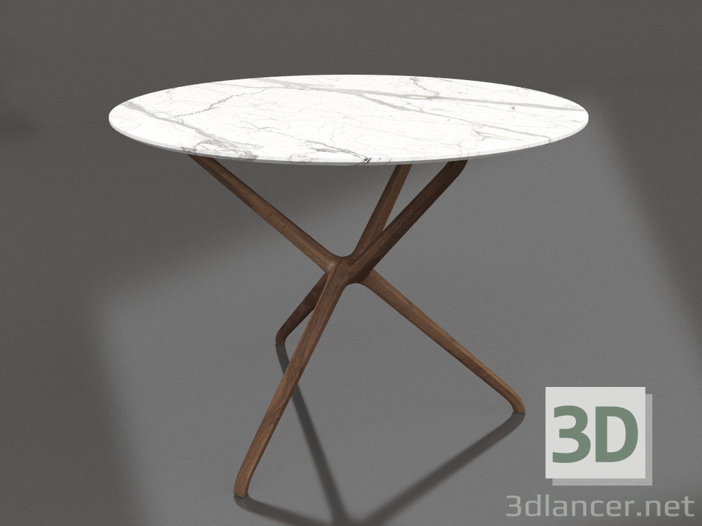 modello 3D Tavolino medio Croix De Dois - anteprima