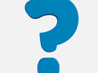 Question symbol Blue