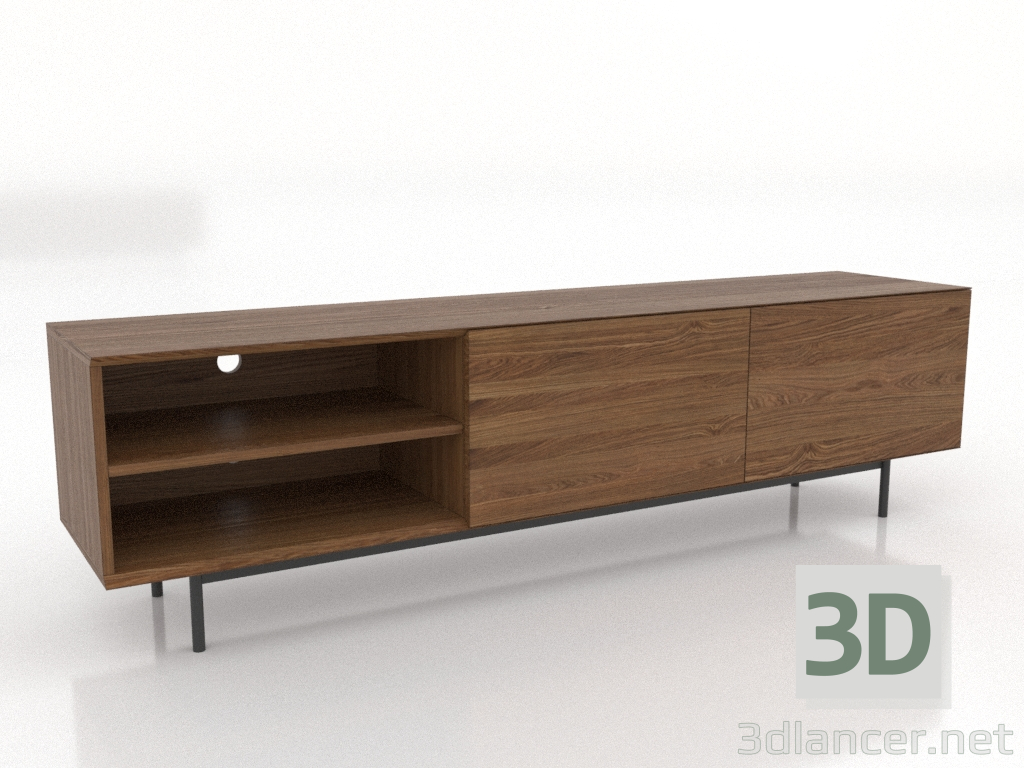 3D modeli TV dolabı 1 1800 mm (açık ceviz) - önizleme 3D modeli TV dolabı 1 1800 mm (açık ceviz) - önizleme