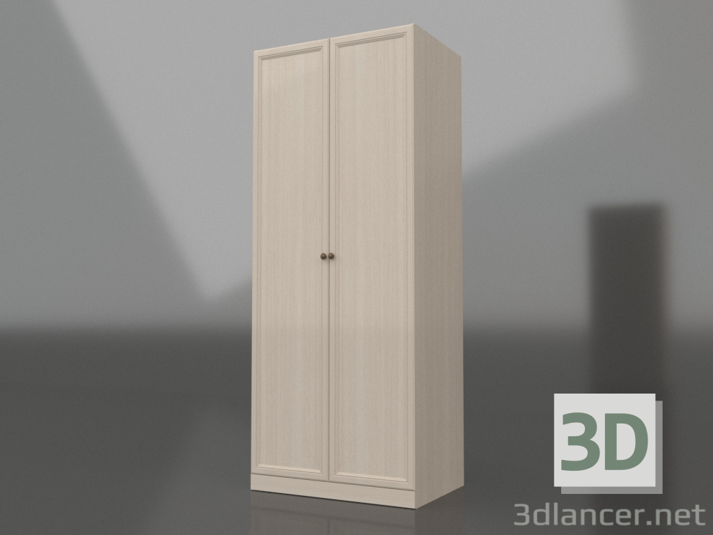 3 डी मॉडल चौड़ी अलमारी (2 दरवाजे) - पूर्वावलोकन