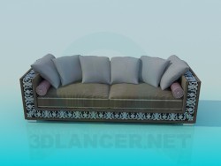 Sofa with ornament