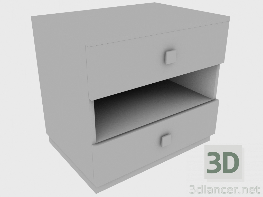 modello 3D Comodino PHIL BED LATO TABLE (55X40XH45) - anteprima