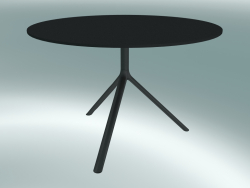 Tisch MIURA (9556-01 (Ø 110 cm), H 73 cm, schwarz, schwarz)