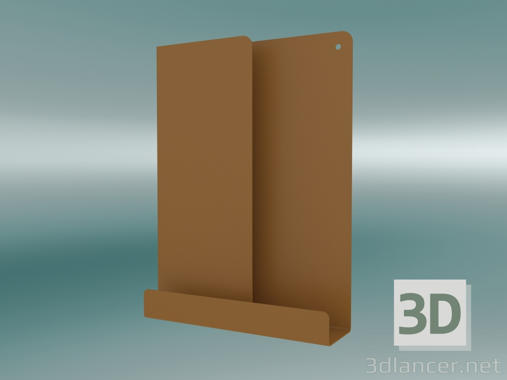 3D modeli Raf Katlanmış (29.5x40 cm, Brunt Portakal) - önizleme