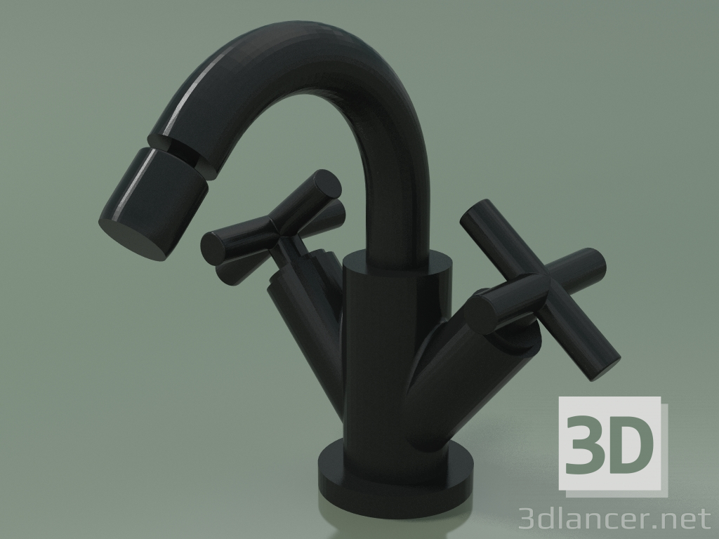 3D Modell Einloch-Bidetmischer mit Abfall (24 510 892-33) - Vorschau