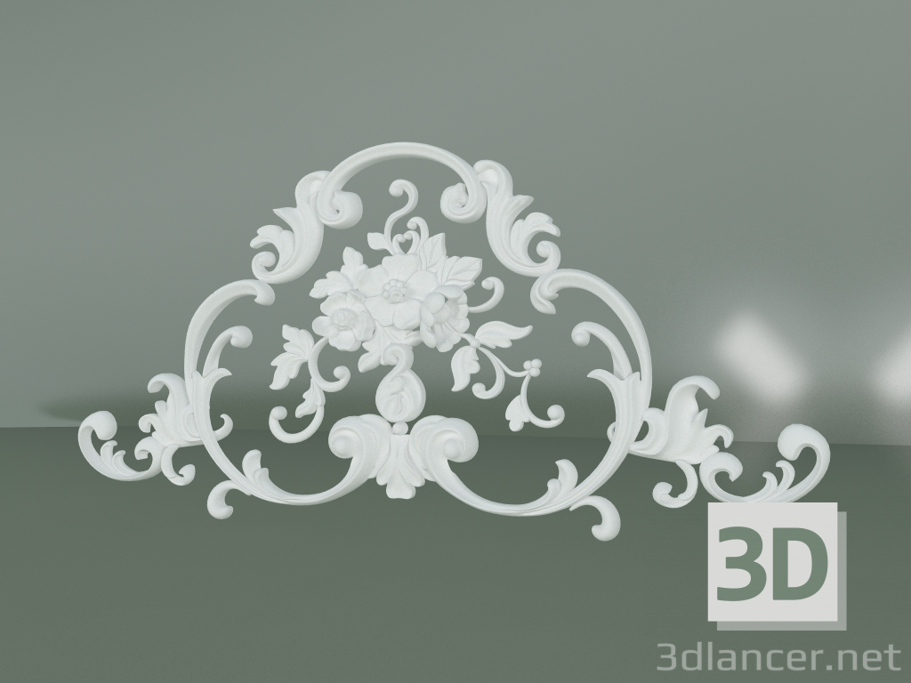 3d model Stucco decoration element ED025 - preview