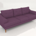 3D Modell Gerades Sofa der Insel für 4 Personen - Vorschau