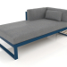 3d model Modular sofa, section 2 left (Grey blue) - preview
