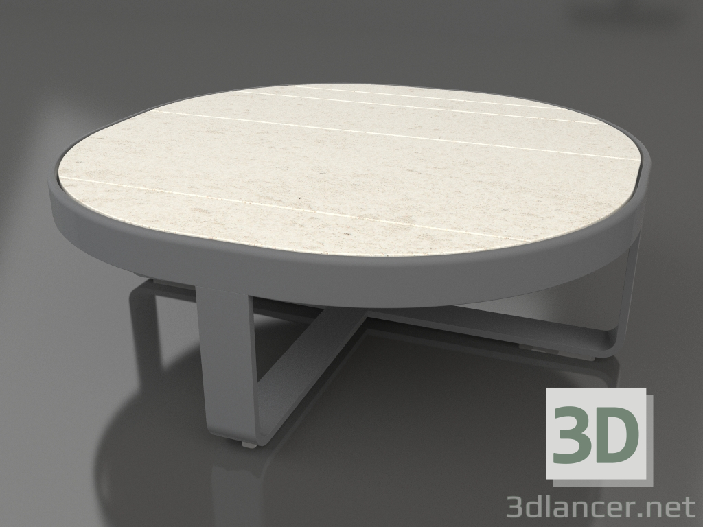 3d модель Кавовий столик круглий Ø90 (DEKTON Danae, Anthracite) – превью