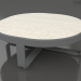 modello 3D Tavolino rotondo Ø90 (DEKTON Danae, Antracite) - anteprima