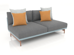 Sofa module, section 4 (Blue gray)