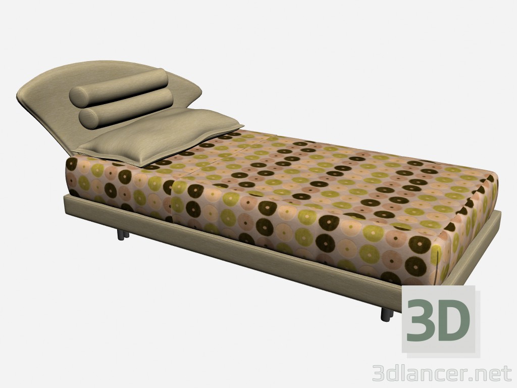 3d модель Ліжко AIRON (одного праворуч) – превью