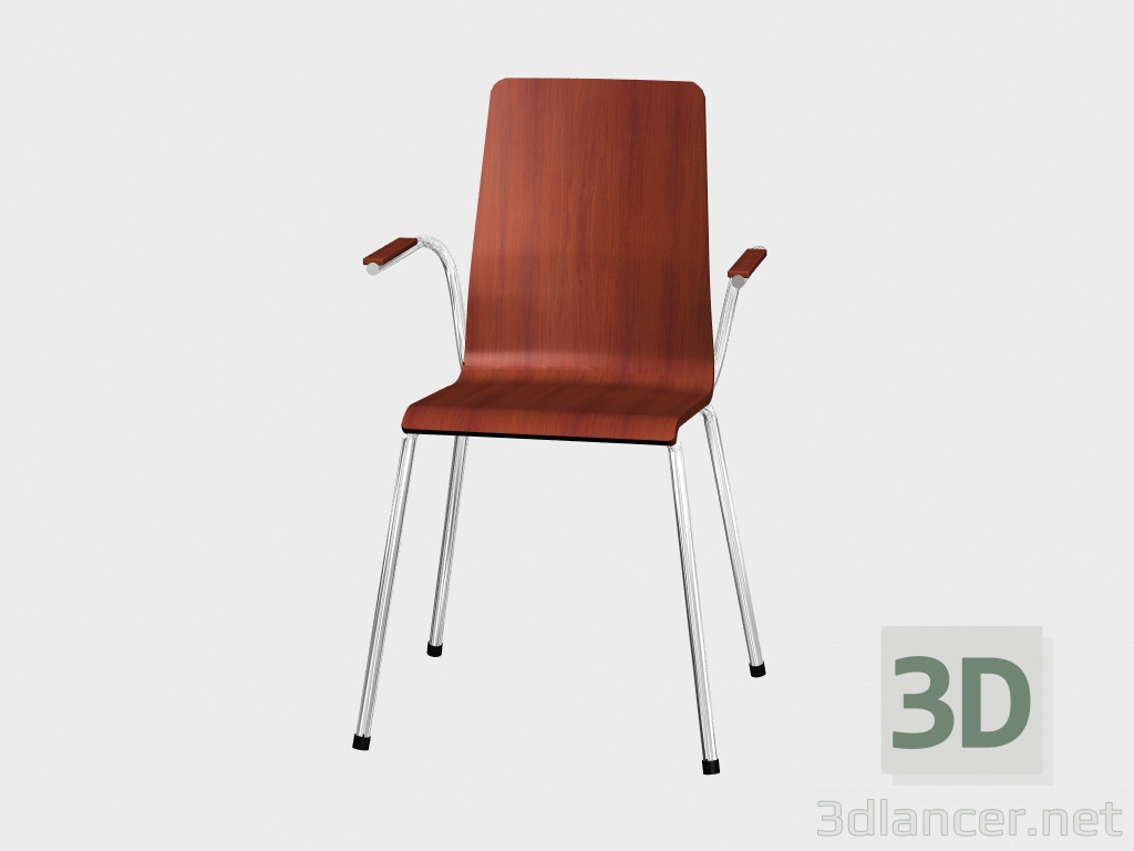 3d модель крісло Latte – превью