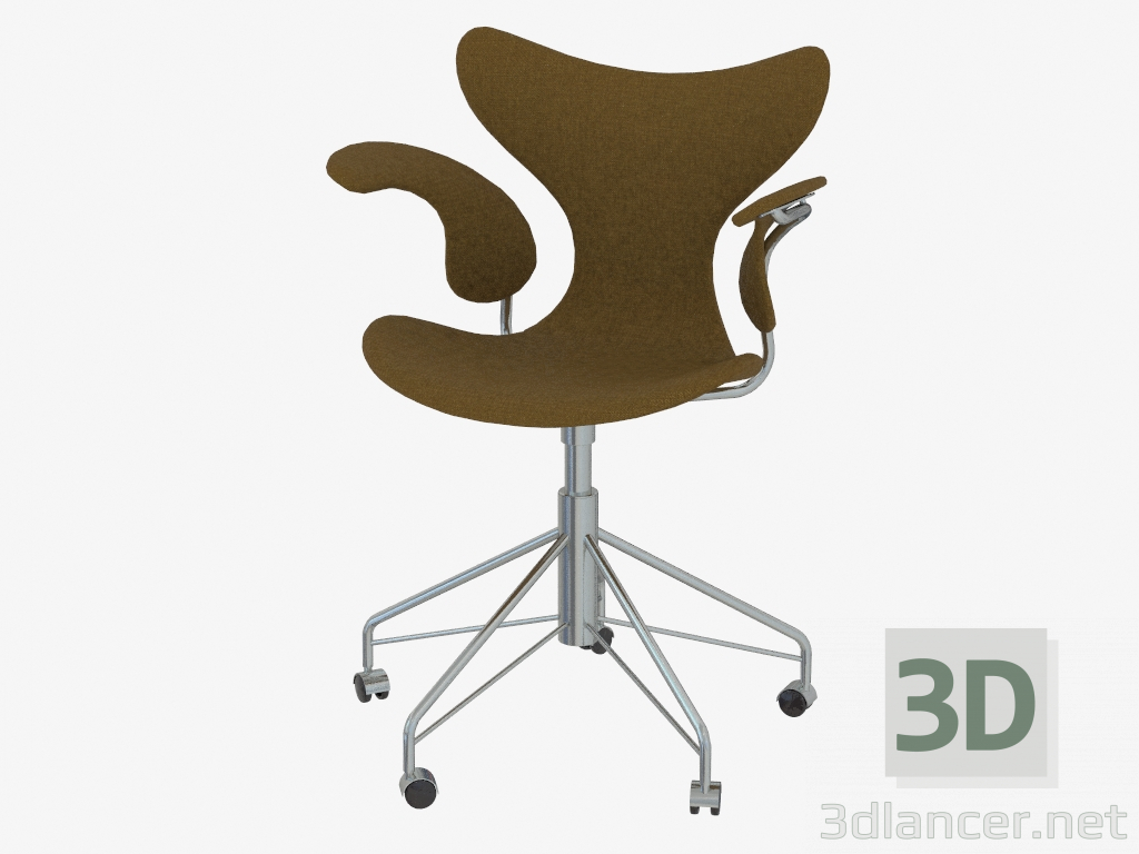 modèle 3D Chaise de bureau Lily (textile) - preview