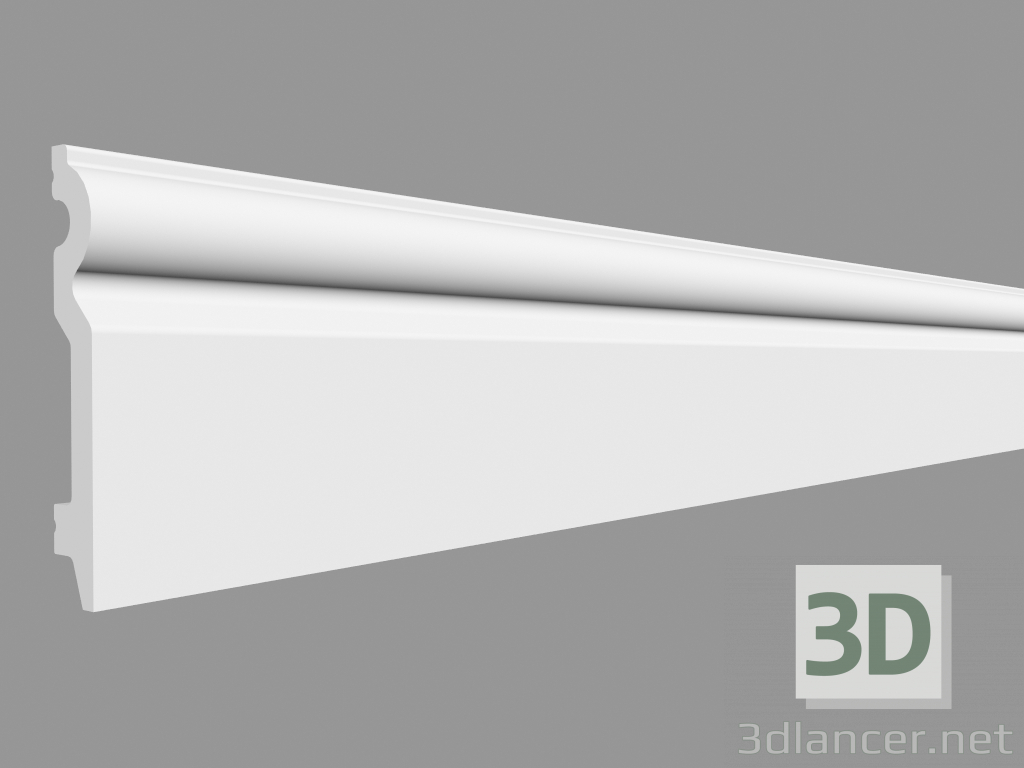 modello 3D Plinto SX137 (200 x 9,9 x 1,5 cm) - anteprima