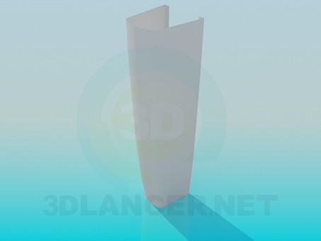 3d модель Ножка под умывальник – превью 3d модель Ножка под умывальник – превью