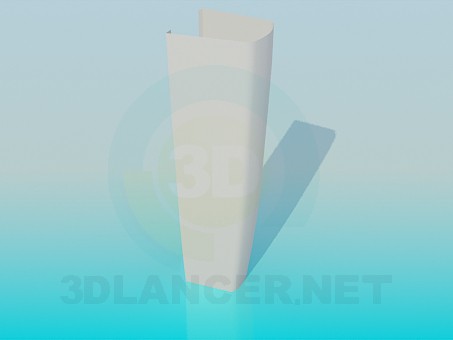 3d модель Ножка под умывальник – превью 3d модель Ножка под умывальник – превью