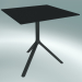 3D Modell Tisch MIURA (9580-01 (70x70cm), H 73cm, schwarz, schwarz) - Vorschau
