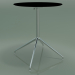 3D Modell Runder Tisch 5743 (H 72,5 - Ø 59 cm, aufgeklappt, schwarz, LU1) - Vorschau