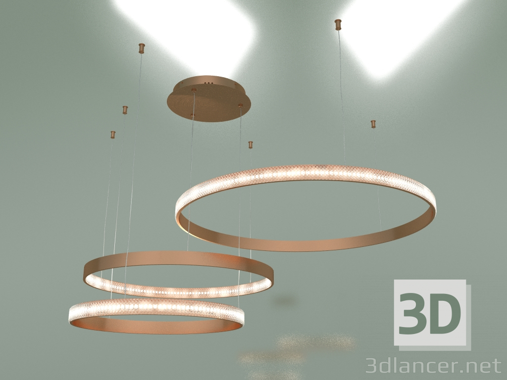 3d model Pendant lamp 90175-3 (copper) - preview
