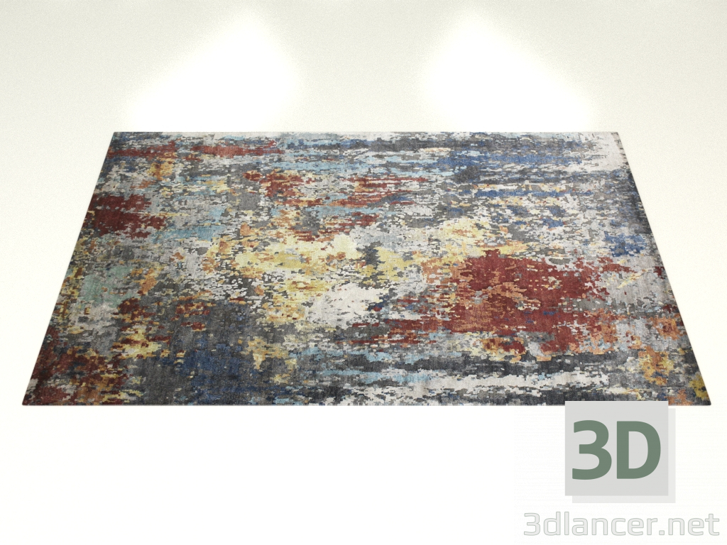 3D Modell Geknüpfter Teppich, Eternity-Design - Vorschau