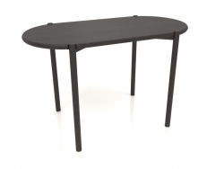 Dining table DT 08 (rounded end) (1215x624x754, wood brown dark)