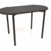 3d model Dining table DT 08 (rounded end) (1215x624x754, wood brown dark) - preview