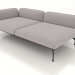 3d model Módulo de sofá de 2,5 plazas de fondo con reposabrazos 85 a la izquierda (revestimiento de cuero en - vista previa