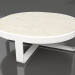 modello 3D Tavolino rotondo Ø90 (DEKTON Danae, Bianco) - anteprima