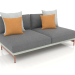 Modelo 3d Módulo sofá, seção 4 (cinza cimento) - preview