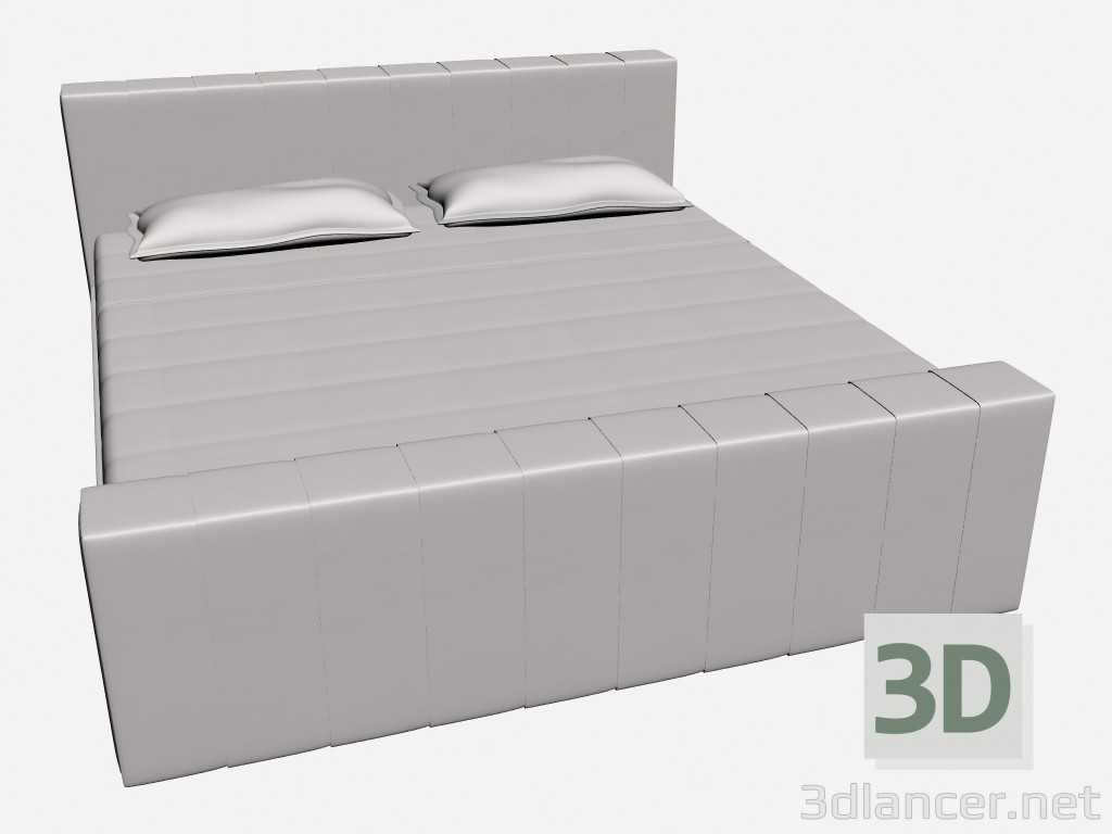3d model Bed double ASTOR - preview