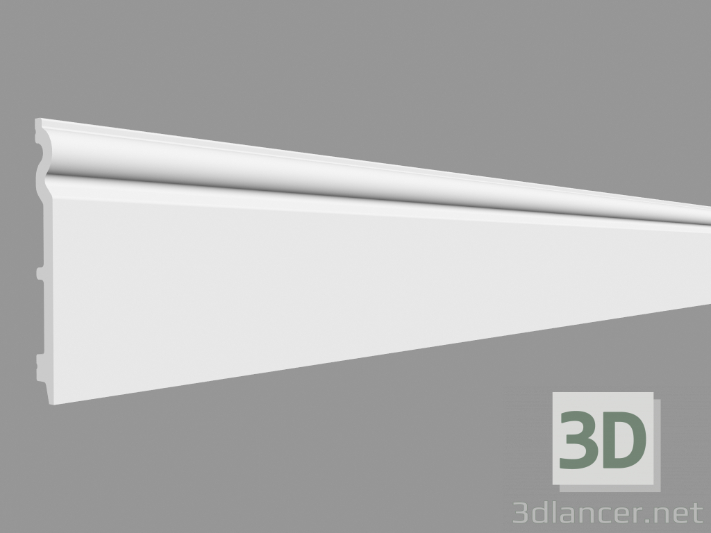 3d модель Плинтус SX138 (200 x 13.8 x 1.5 cm) – превью