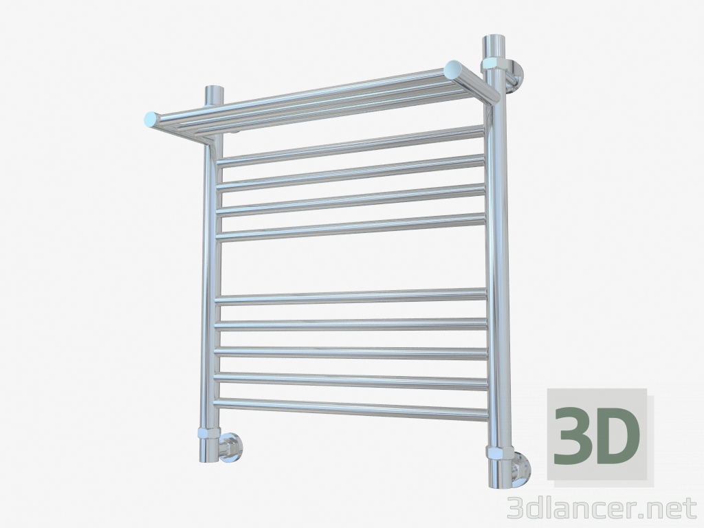 modello 3D Porta asciugamani riscaldato Bohemia con ripiano (600x500) - anteprima