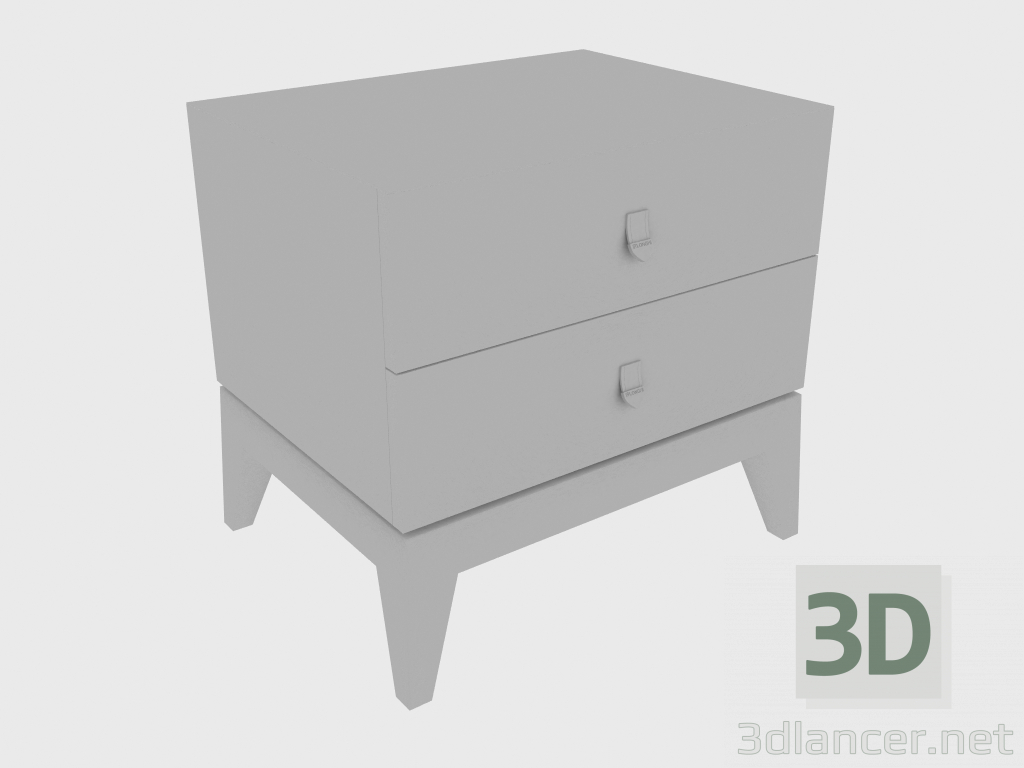 modello 3D Comodino SIR BED SIDE TABLE (54x40xH51) - anteprima