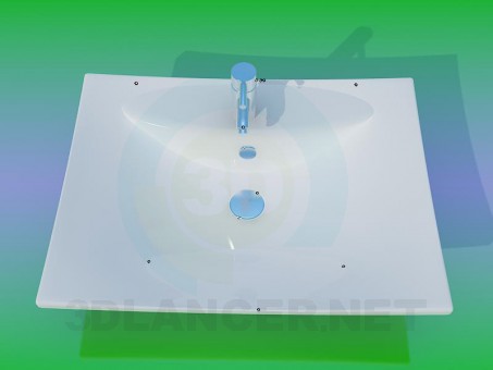 3d model Washbasin - preview 3d model Washbasin - preview