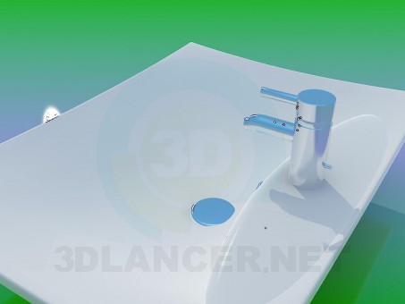 3d model Washbasin - preview 3d model Washbasin - preview