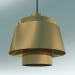 modello 3D Lampada a sospensione Utzon (JU1, Ø22cm, H 23cm, ottone lucido) - anteprima