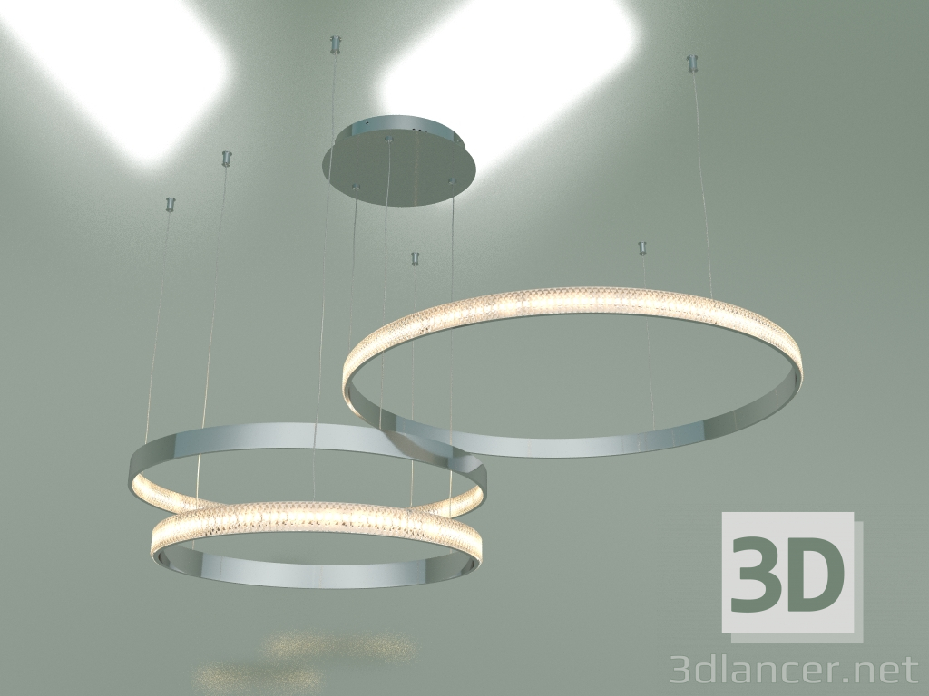 3d model Suspended LED lamp Posh 90175-3 (chrome) - preview