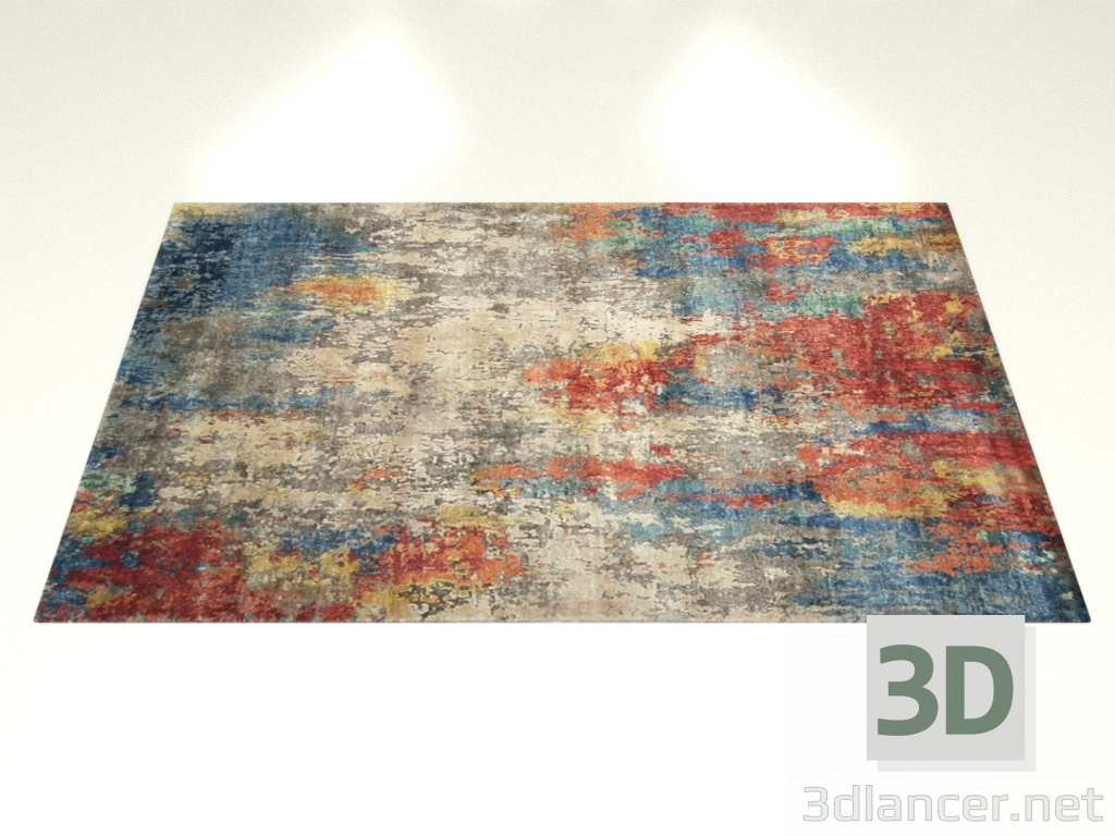 3D Modell Geknüpfter Teppich, Etna-Design - Vorschau