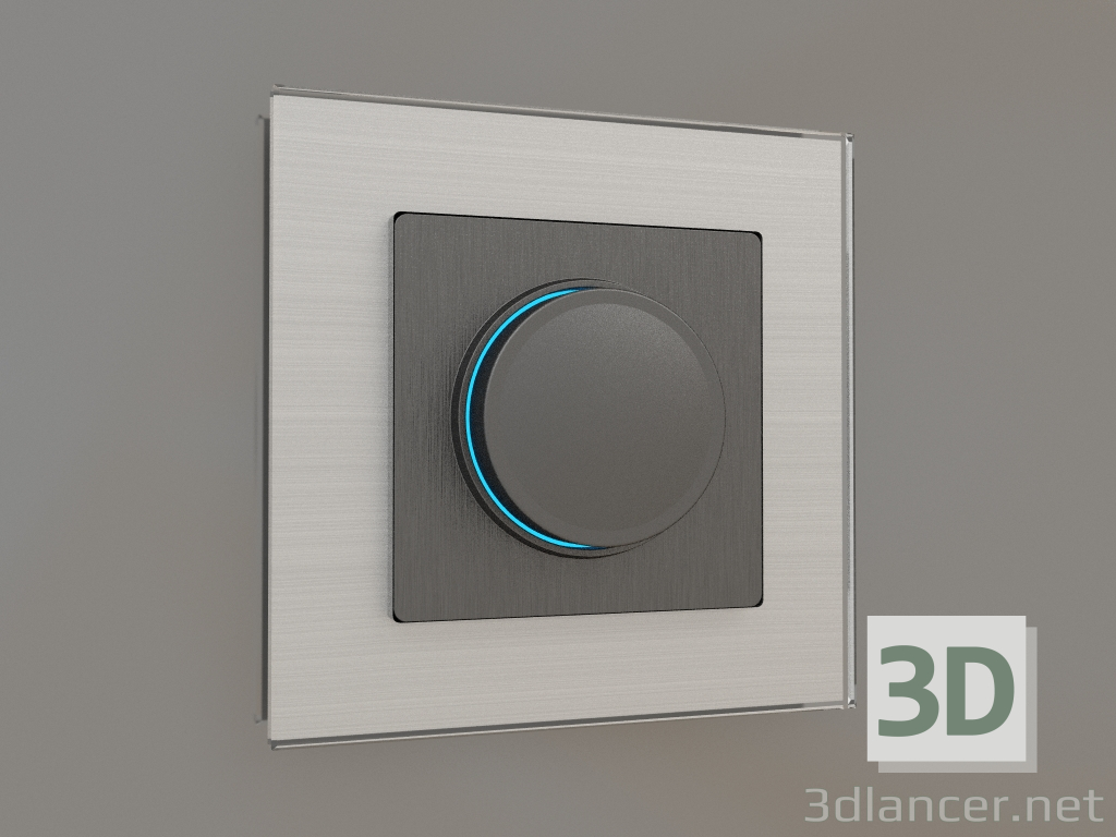 3d model Illuminated dimmer (corrugated graphite) - preview
