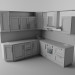 modello 3D di Cucina impostato comprare - rendering
